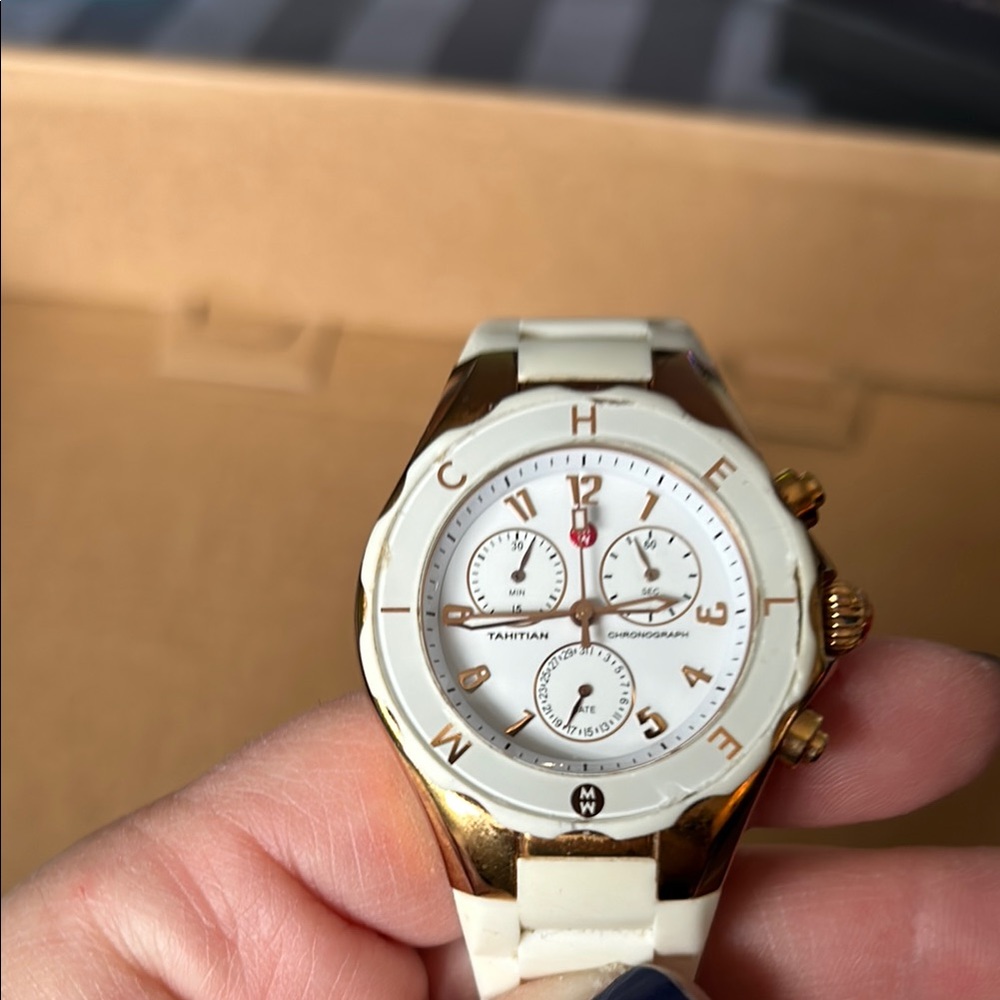 Michele Women's Watch - Rosegold and White - Picture 5 of 12